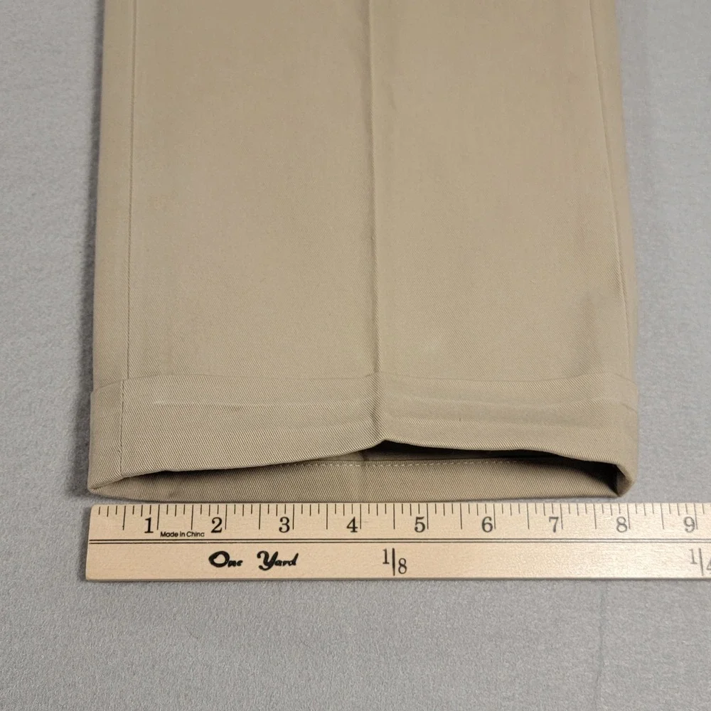 Polo Ralph Lauren Preston Pant Khaki Cuffed Chino Pants Tan Men's 32x28 Cotton